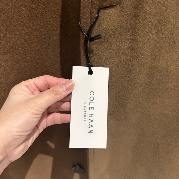 Brand New with Tags Cole Haan Men's Car Coat Wool Blended Caramel Color Size M - Picture 8 of 16